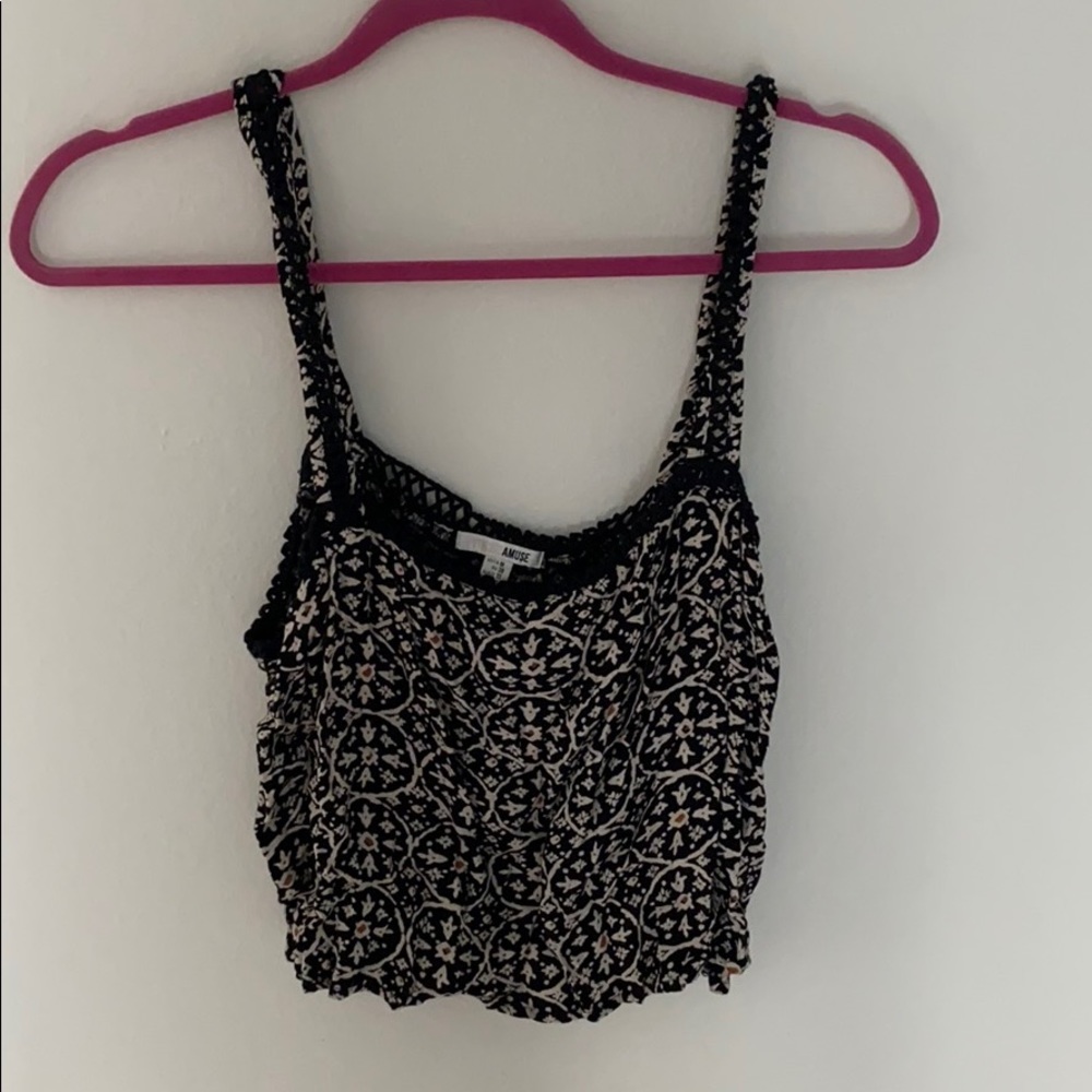 Amuse society cute flowy pattern tank size Medium